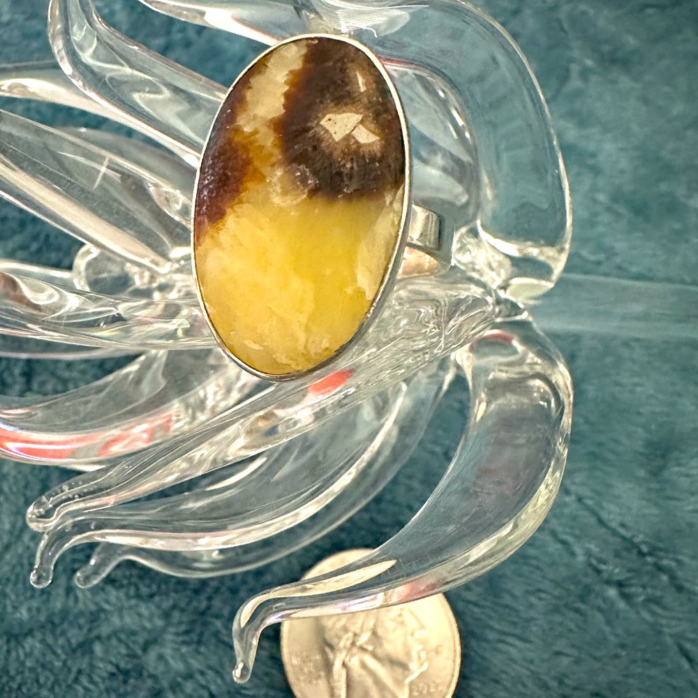 Handmade Septarian Sterling Ring